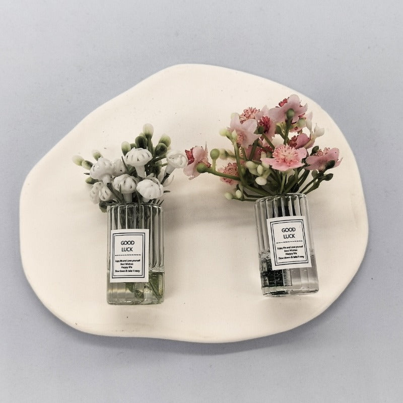Mini Jasmine Vase for Dollhouse 1:12 Scale Decor Accessory