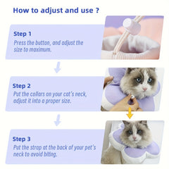 Flower Shape Recovery Pet Collar Waterproof Cat Collar Elizabeth Collar