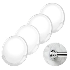 Shower Curtain Rod Bracket Wall Mounted Holder Anti Slip