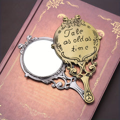 Portable Metal Frame Makeup Mirror Hollow Cosmetic Compact Mirror