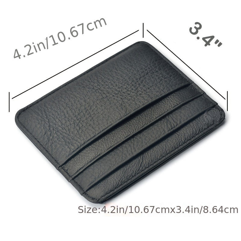 RFID Blocking Leather Wallet Slim Front Pocket Wallet