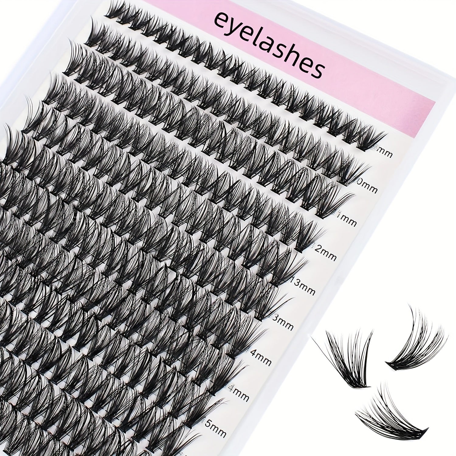 240pcs 40D DIY D Curling Individual Faux Mink False Eyelashes 0 07 9 16mm