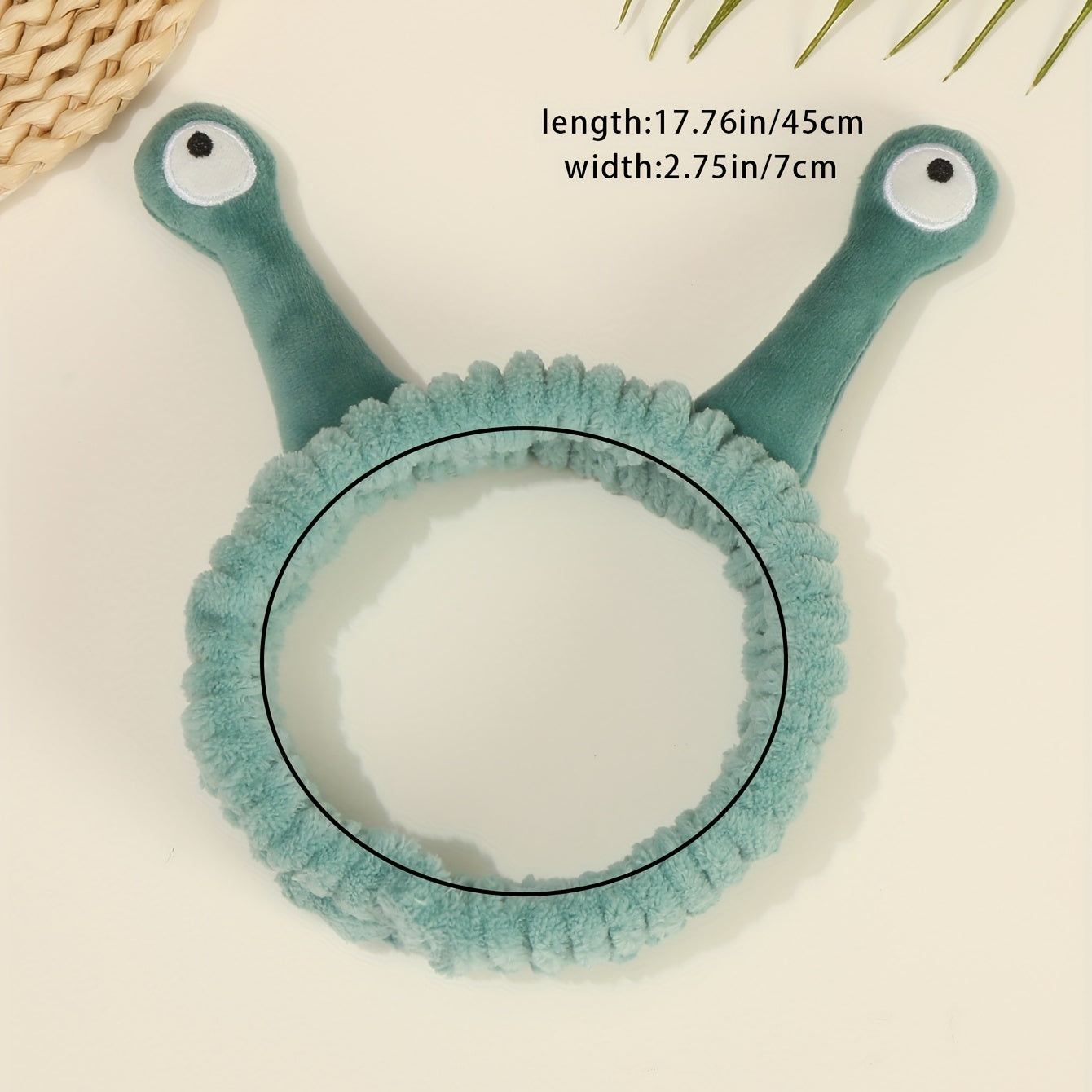 Cartoon Snail Eyes Headband for Women Girls Plush Headdress
