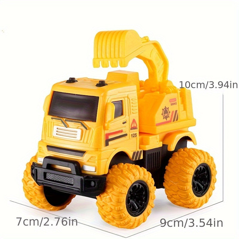 4WD Inertial Off-road Toy Car w/ Construction Machinery Design