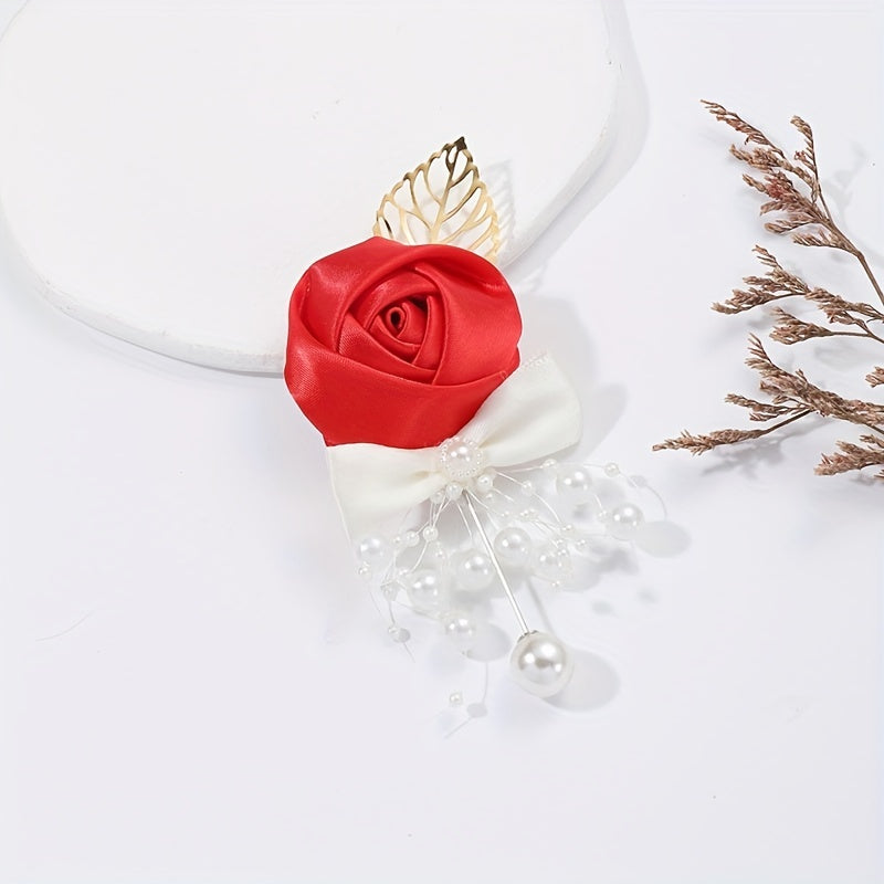 Simulation Bridal Brooch Pin Flower Decoration for Wedding