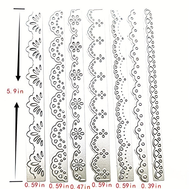 1pc Flower Lace Border Embossing Stencil for DIY Scrapbooking