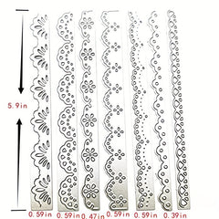 1pc Flower Lace Border Embossing Stencil for DIY Scrapbooking