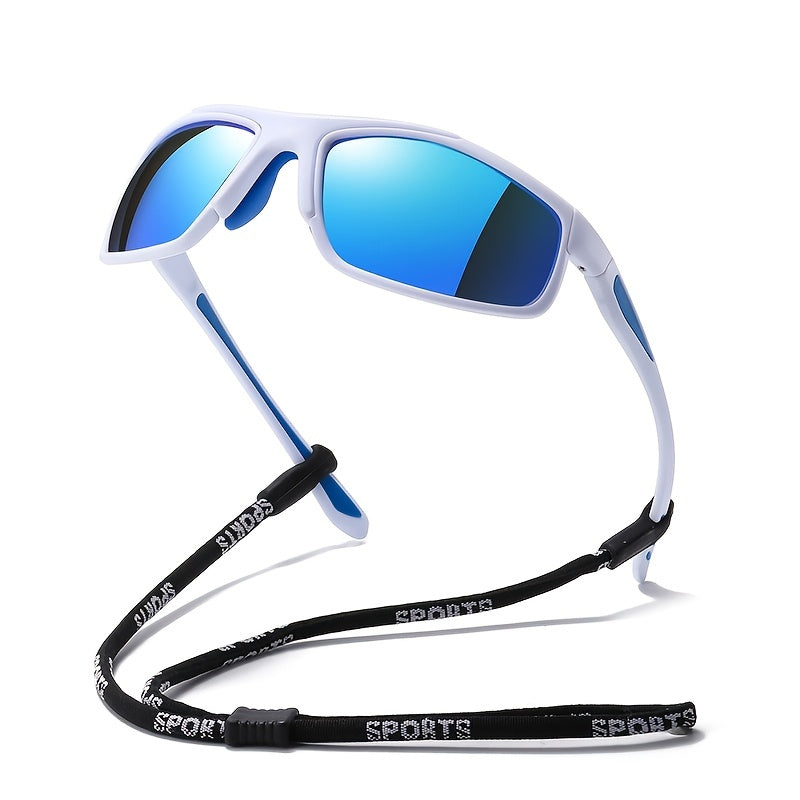 Polarized Sports Sunglasses TR90 Glasses Night Vision Cycling Windproof Lens