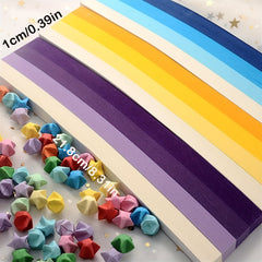 DIY Origami Star Paper Strips Crafting Kit - Make Your Own Lucky Stars