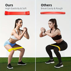 5pcs Yoga Elastic Resistance Band TPE Fitness Stretching Rope Hip Lifting