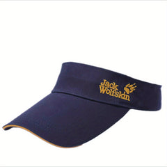 Men's Sunscreen Breathable Visor Hat with Letter Embroidery