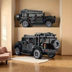 SUV Model Building Block Set with Classic Car Details