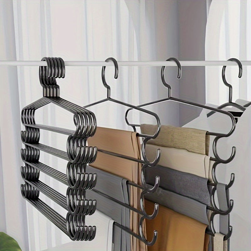 5-Layer Closet Storage Organizer for Neatly Organizing Pants, Towels, Scarves