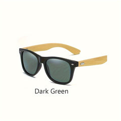2pcs Personalized Wooden Glasses Custom Engraving High Bamboo Frame