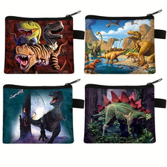 Cute Dino Coin Purse Zipper Card Holder Key Pouch