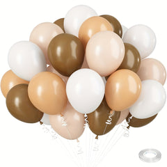 61pcs Brown Nude Latex Balloon Set for Wedding Birthday Anniversary Graduation