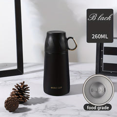 Double Layer Stainless Steel Thermal Cup, Leakproof Insulated Water Bottle