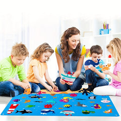 Under The Sea Felt Board Story Set - Ocean Creatures Aquarium Play Kit