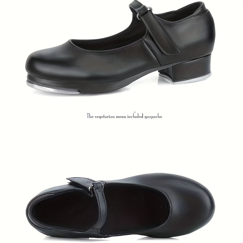 Women's Jazz Tap Dance Shoes Round Toe Dance Training Shoes