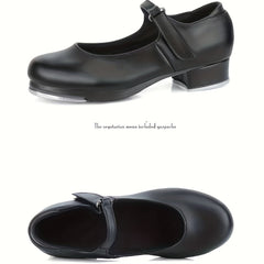 Women's Jazz Tap Dance Shoes Round Toe Dance Training Shoes