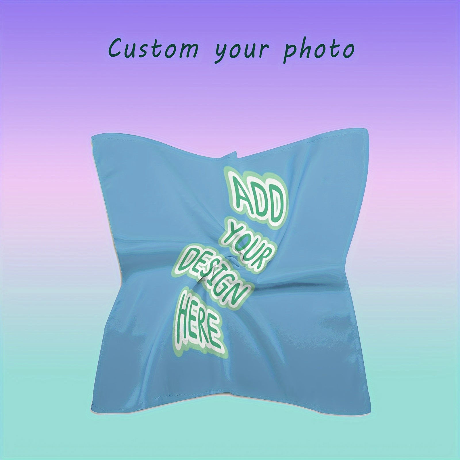 Custom Square Scarf - Personalized Patterns and Text - DIY Designable