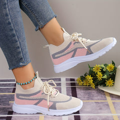 Mesh Breathable Low Top Sneakers Comfortable Running Shoes