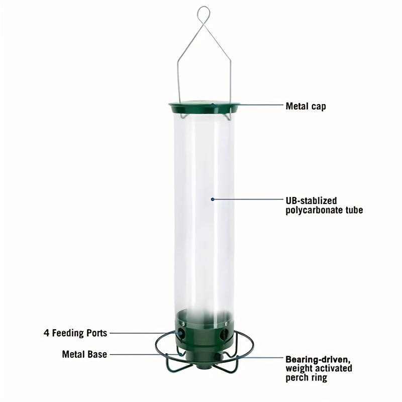 Rotating Squirrel-Proof Bird Feeder for Outdoors