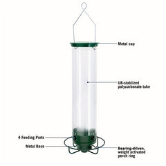 Rotating Squirrel-Proof Bird Feeder for Outdoors
