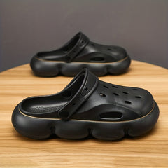 Men's Platform Clogs Non Slip Beach Sandals Hollow Out Garden Shoes