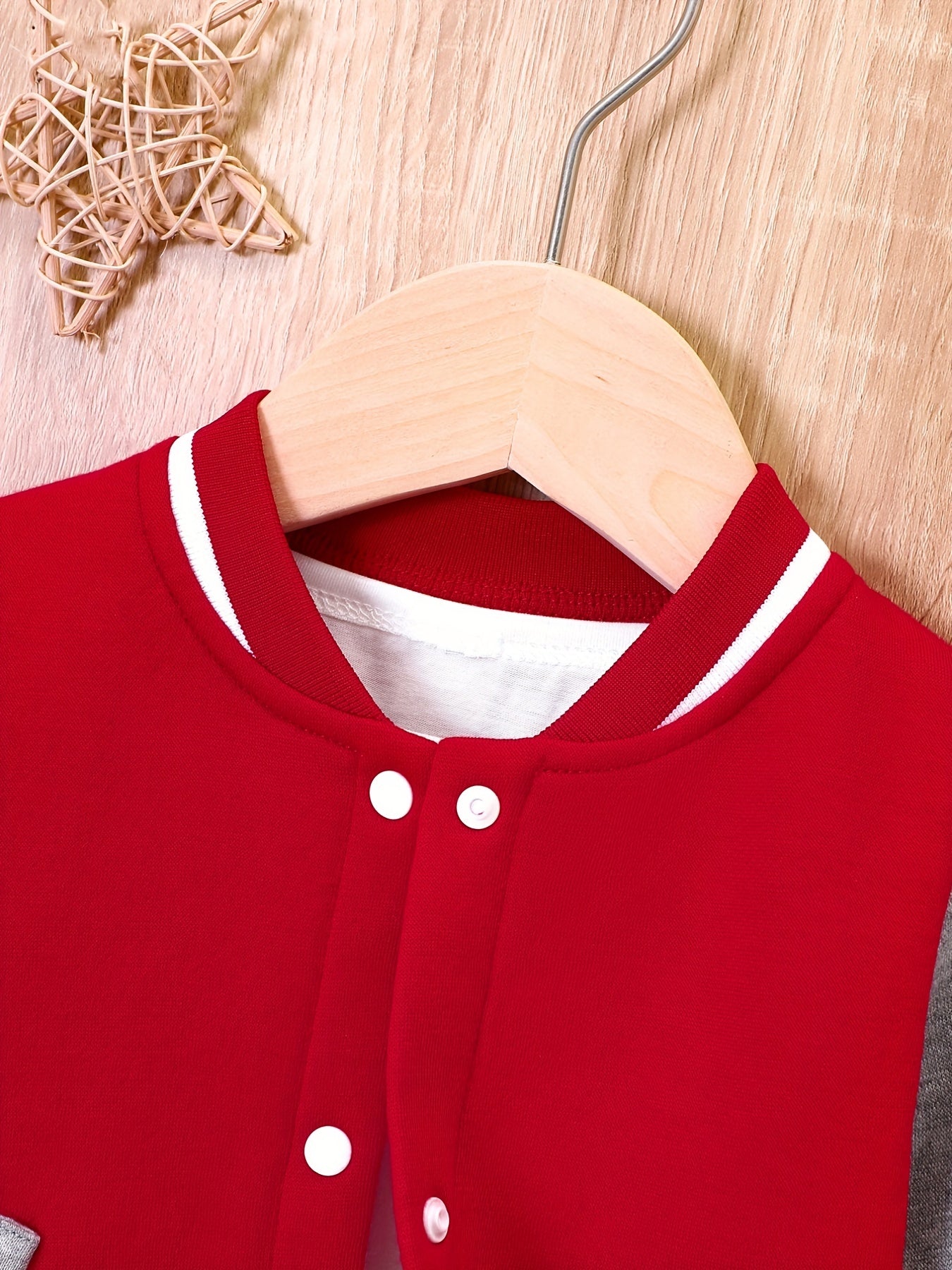 Baby Stand Collar Baseball Jacket Sweatshirt Coat