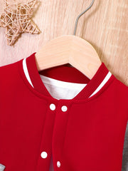 Baby Stand Collar Baseball Jacket Sweatshirt Coat