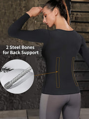 Open Bust Waist Trainer Long Sleeve Shaper
