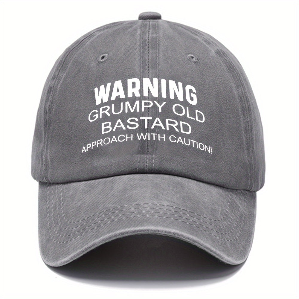 Washed Cotton Baseball Cap Adjustable Six Colors