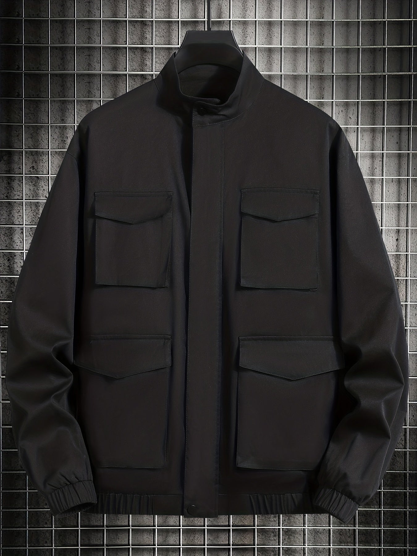 Men's Zip Up Stand Collar Coat Jackets