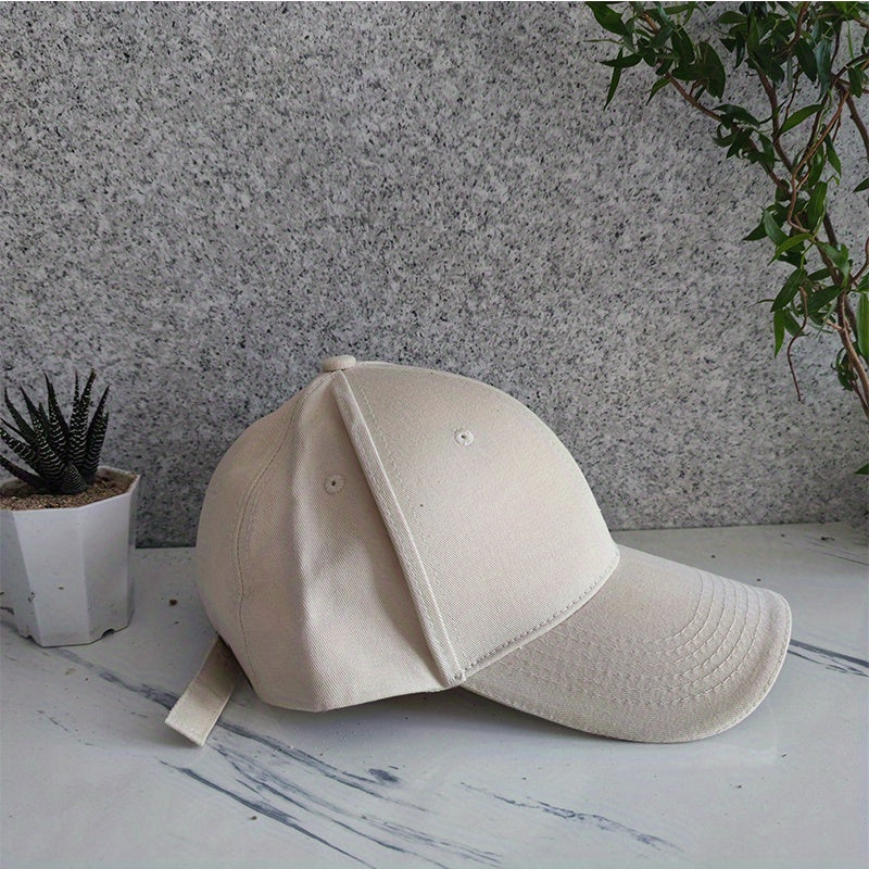 Solid Baseball Cap Adjustable Unisex Dad Hats Casual Sun Hat