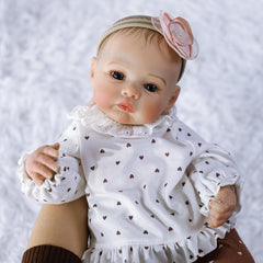 Realistic 18 Inch Reborn Baby Doll Newborn Girl Hand Painted