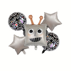 5pcs Robot Balloons Birthday Party Decoration Balloons