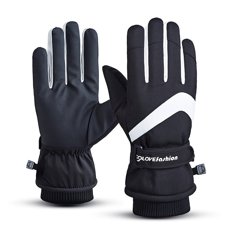Thickened Warm Skiing Gloves Waterproof Touch Screen Winter Snow Gloves