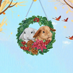 Rabbit Pattern Special Shape Diamond Painting Kit