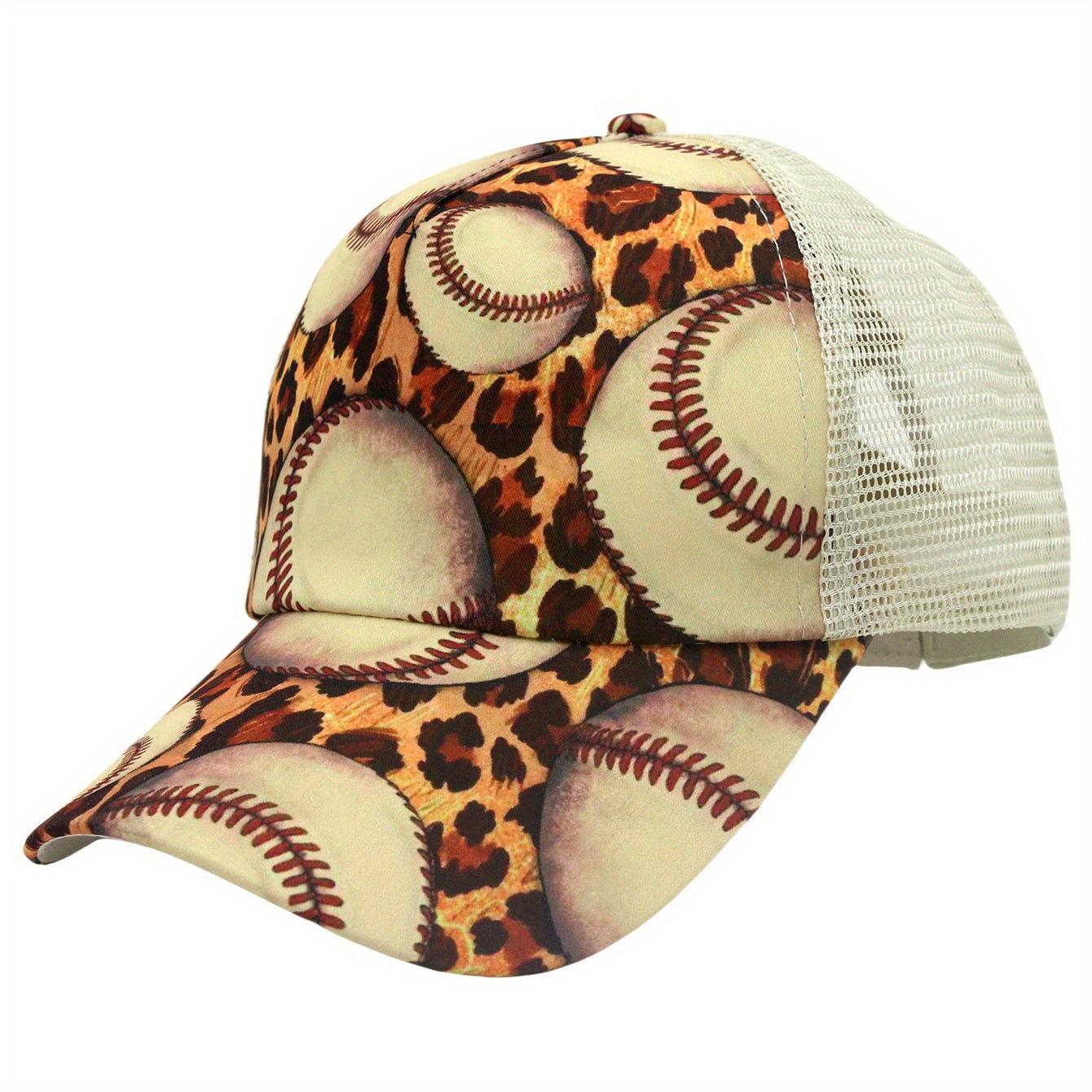 Sunshade Breathable Baseball Cap Multiple Pattern Print Men Women