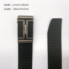 Men's Ratchet Nylon Web Belt For Jeans Casual with Auto Buckle Tactical Belt