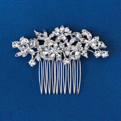 Pearl Wedding Hair Comb Bridesmaid Jewelry Floral Hair Accessory