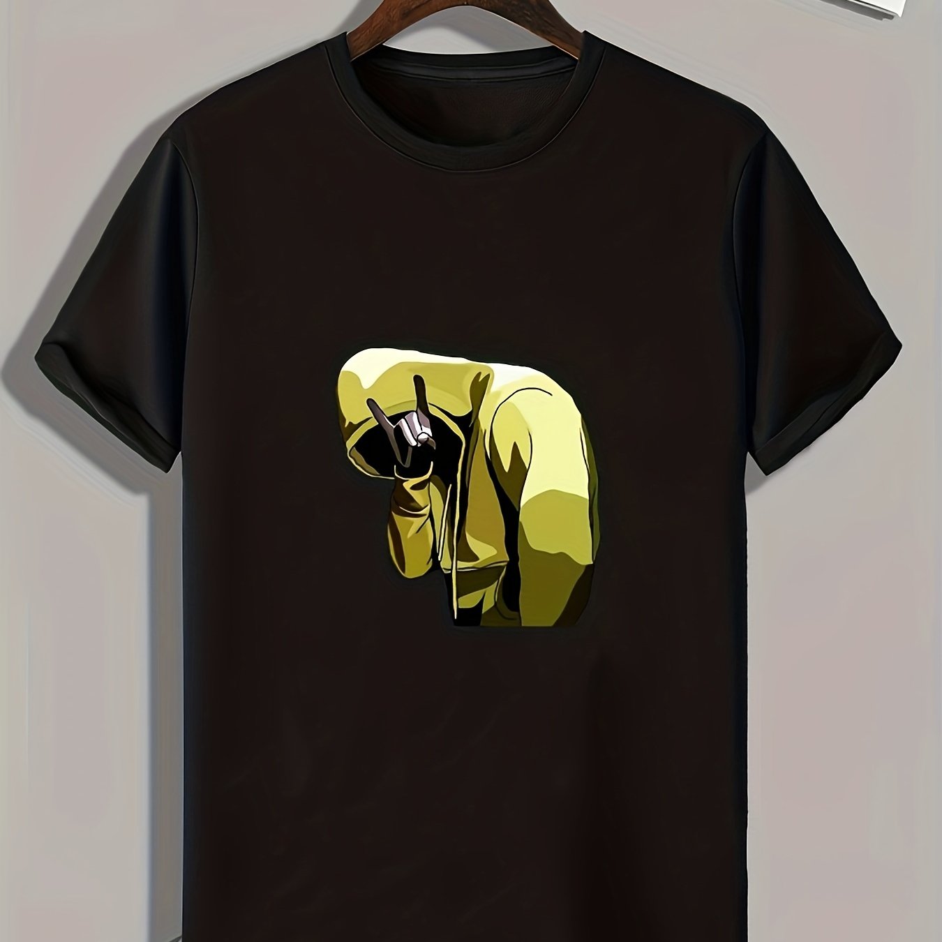 Guy Pattern Print Men's Sports T-shirt