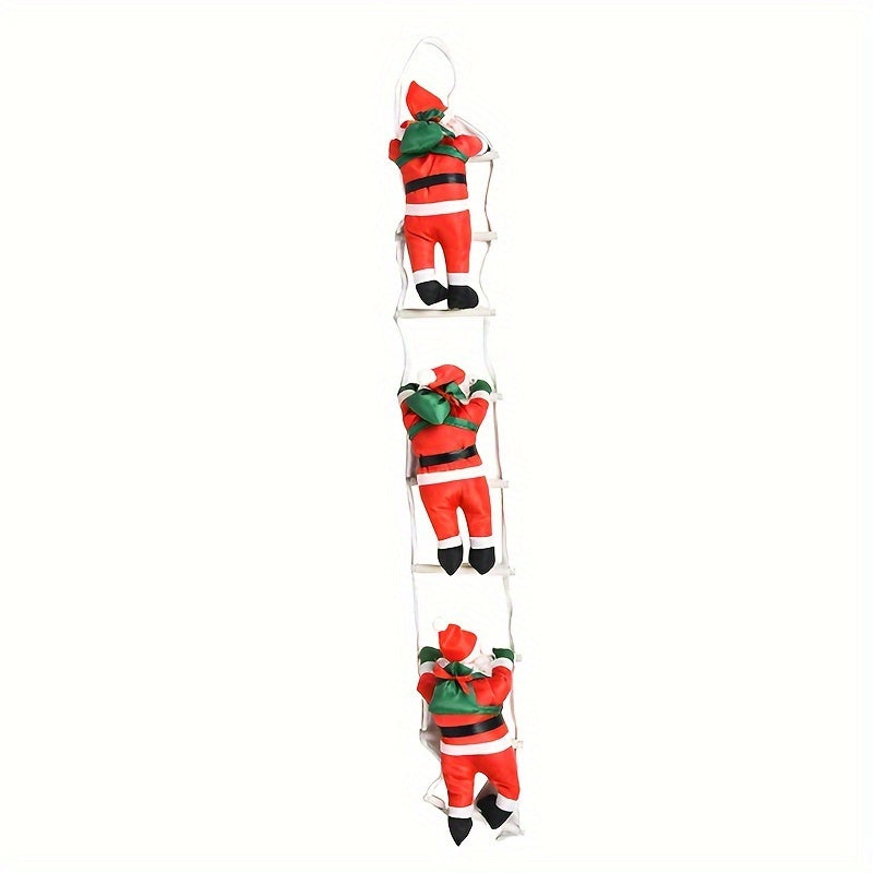 Inflatable Santa Climbing Rope Ladder Christmas Ornament