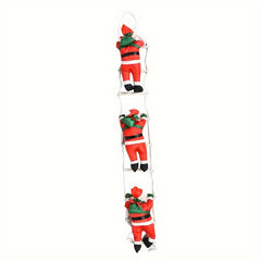 Inflatable Santa Climbing Rope Ladder Christmas Ornament
