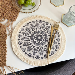 Boho Tassel Coasters Absorbent Cup Coasters For Home Decor