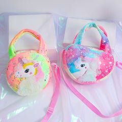 Girls Unicorn Pattern Shoulder Bag