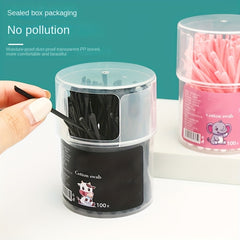 100pcs 2 in 1 Adult Baby Swabs Ear Scoop Cotton Swabs