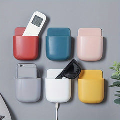 Adhesive Remote Control Holder Wall Mounted Organizer Box Tray