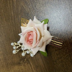 Rose Flower Hair Combs Bridal Tiaras Floral Headpiece Wedding Bride Accessories